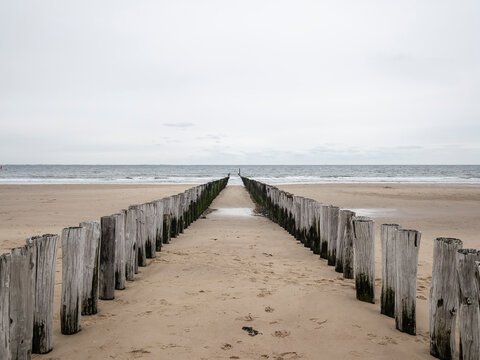Fototapeta pier and shoreline