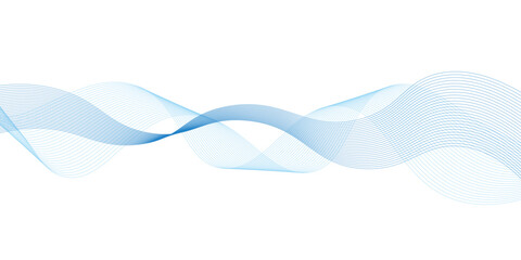 ウェーブ　曲線　背景　波　青　ベクター
