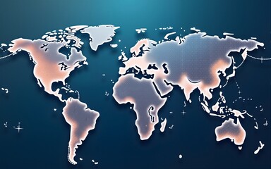 Global logistics network transportation, Map global logistics partnership connection of Container Cargo freight ship for Logistics. High quality