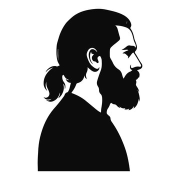 man shilutte vector hade 