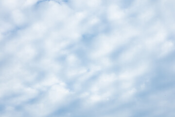 Fluffy Cloudscape in a Blue Sky
