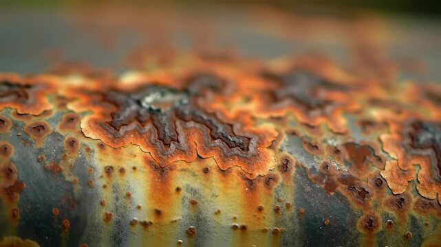 Closeup rust texture on metal