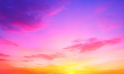 Obraz premium Dreamlight Spectrum Across Violet, Peach, and Golden Yellow Skies