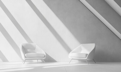 Modern minimalist interior design