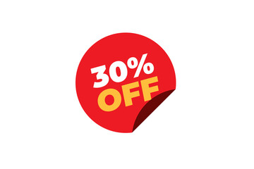 30% vector image and icon colour on white background.
