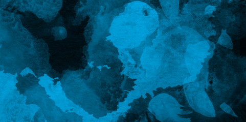 Abstract blue watercolor artwork with flowing gradients, delicate brush textures, fluid paint patterns, modern artistic composition, decorative digital background, elegant creative design.