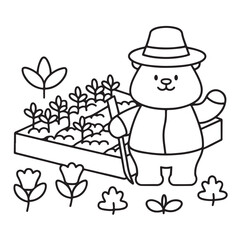 Cozy bear coloring book, cozy bear coloring pages, black  & white, line art, victor illustration, bold & easy coloring pages, coloring book, coloring pages, christmas, halloween, animals, bear art