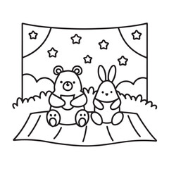 Cozy bear coloring book, cozy bear coloring pages, black  & white, line art, victor illustration, bold & easy coloring pages, coloring book, coloring pages, christmas, halloween, animals, bear art