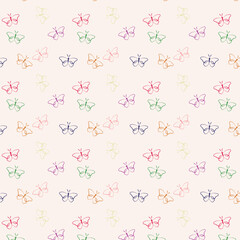Butterfly seamless pattern design for fabric