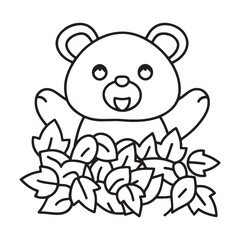 Cozy bear coloring book, cozy bear coloring pages, black  & white, line art, victor illustration, bold & easy coloring pages, coloring book, coloring pages, christmas, halloween, animals, bear art