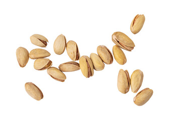 Pistachio nuts isolated on transparent background
