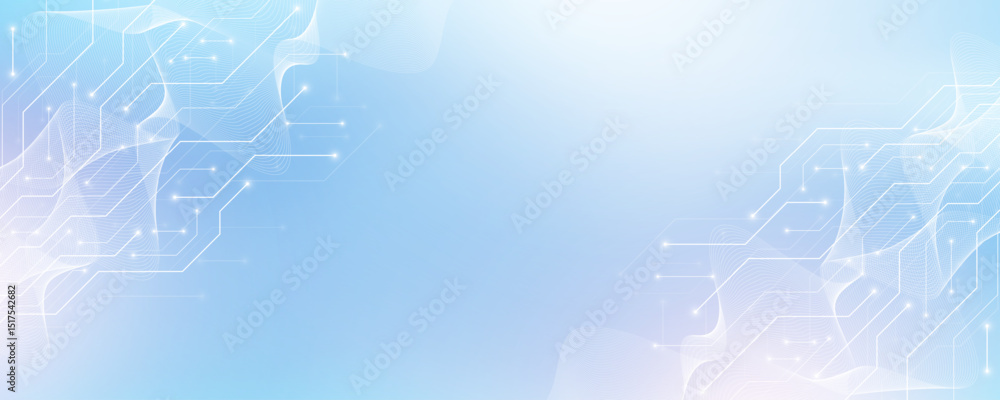Poster motherboard technology abstract texture design. creative idea ai banner concept for internet technol