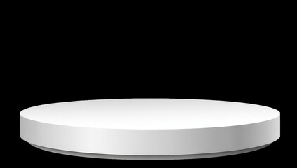 Blank, white, round pedestal (1)