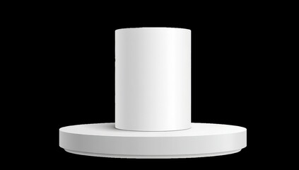 White cylindrical object on a circular base (2)