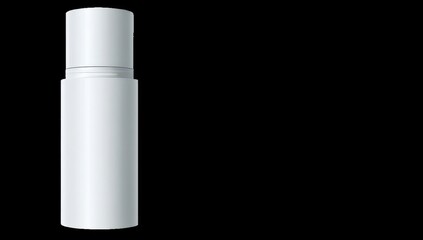 Blank white cosmetic bottle