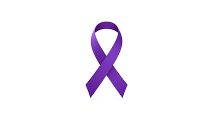 Purple Ribbon Symbol