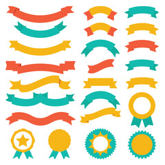 Set of Colorful Ribbon