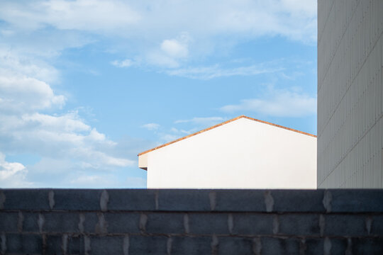 Urban Architecture Against Blue Sky