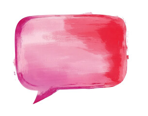 PNG Minimal pastel speech bubble illustration art red.
