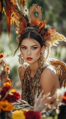 A fusion of modern and tribal rituals for a creative event honoring ancestral traditions