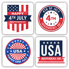 Happy Memorial Day: 3D US Flag on Pole, Star Circle & Banner