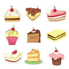 set of cakes
