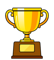 トロフィー 　金　イラスト素材