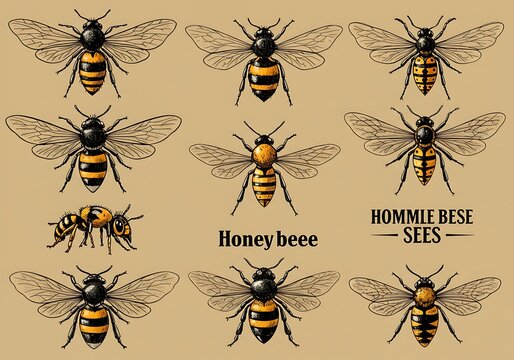 蜜蜂の精密描写: 緻密な鉛筆画 (Mitsubachi no Seimitsu Byōsha: Chitsu ni na Enshitsuga)