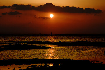 ＜五島風景＞夜明けの富江キャンプ村