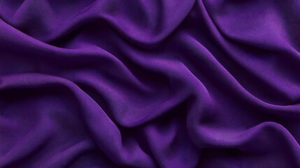 Deep purple draped fabric texture background