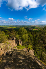 Landscape photography full of forests, rocks and paths