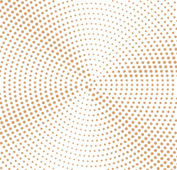 Brown Halftone Circular Dot Pattern Background