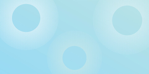 Modern abstract background, blue white gradations, circle effect,shape memphis, trendy  modern blue art