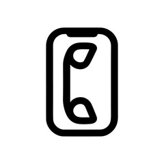 Black and White Outline Illustration of Business Contact