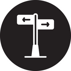 guidepost glyph icon
