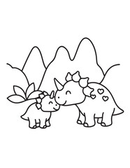 Cute dinosaur coloring book, cute dinosaur coloring page, line art, victor, illustration, black-white, dinosaur, coloring book, coloring pages, bold & easy, dinosaur coloring book, dinosaur coloring