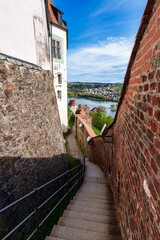 Veste Oberhaus in Passau, Germany, a fortress founded in 1219 and the stronghold of the Bishop of...