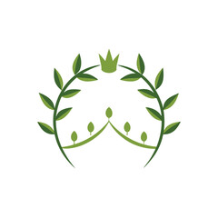 Crown Made of Olive Branches and Vines