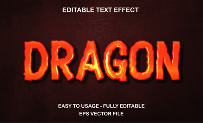 Dragon Text, Editable Text Effect Movie Style