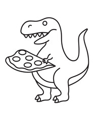 Cute dinosaur coloring book, cute dinosaur coloring page, line art, victor, illustration, black-white, dinosaur, coloring book, coloring pages, bold & easy, dinosaur coloring book, dinosaur coloring