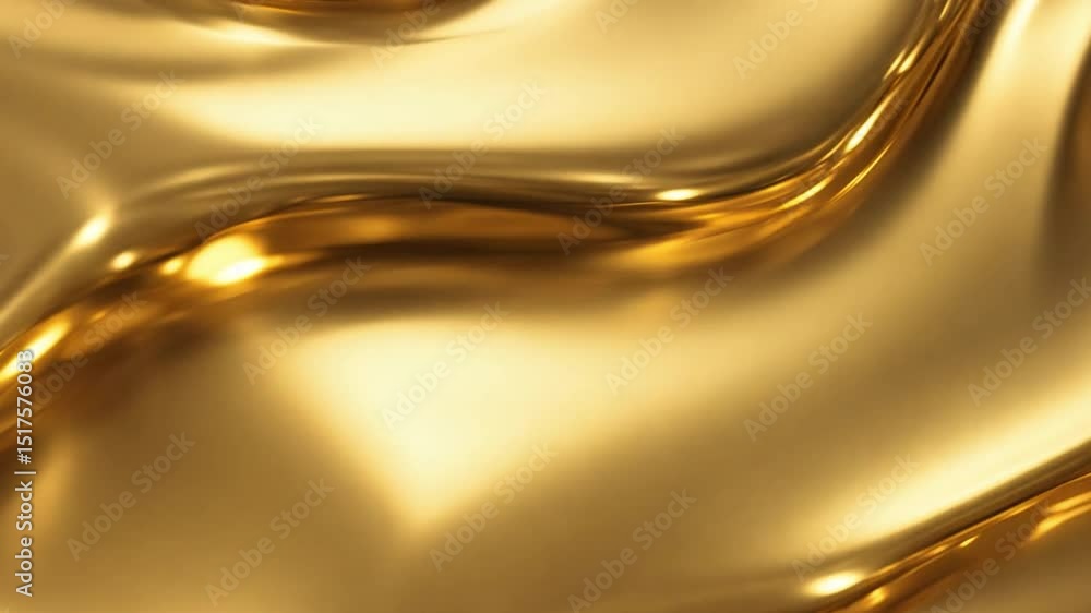 Poster elegant and luxurious flowing gold liquid smooth abstract background with shimmering texture that ev