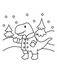 Cute dinosaur coloring book, cute dinosaur coloring page, line art, victor, illustration, black-white, dinosaur, coloring book, coloring pages, bold & easy, dinosaur coloring book, dinosaur coloring