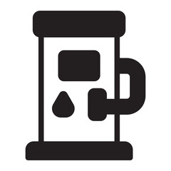 gas station glyph icon