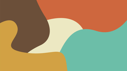 Colorful Abstrack Vintage shape Background Design Template