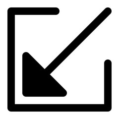 arrow import save internal glyph icon