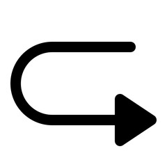 arrow redo forward glyph icon