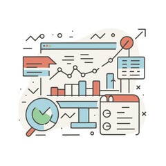 Flat Design Infographic Charts