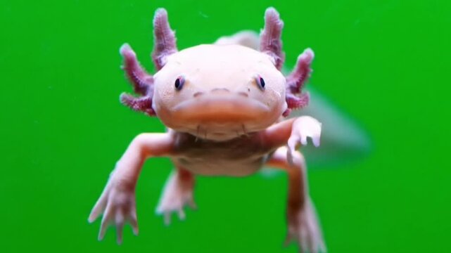 Axolotl green screen