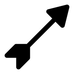 arrow archer archery weapon glyph icon