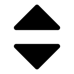 sort caret up down list glyph icon